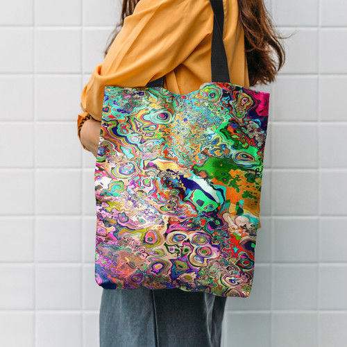 Trippy Hippie Psychedelic Hippie Accessories Tote Bag