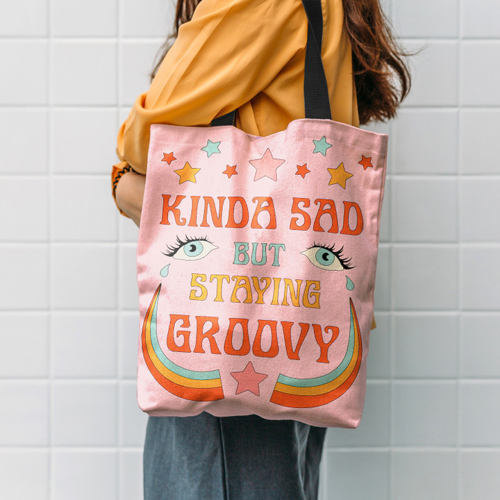 SAD BUT GROOVY Hippie Accessories Tote Bag