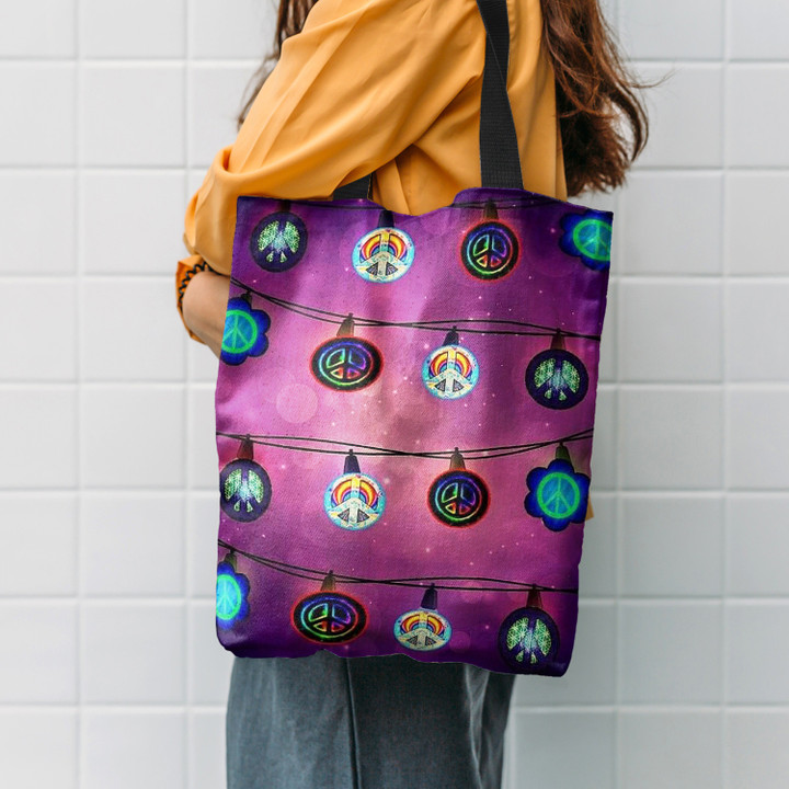 Hippie pattern Symbol Trippiy Hippie Accessories Tote Bag
