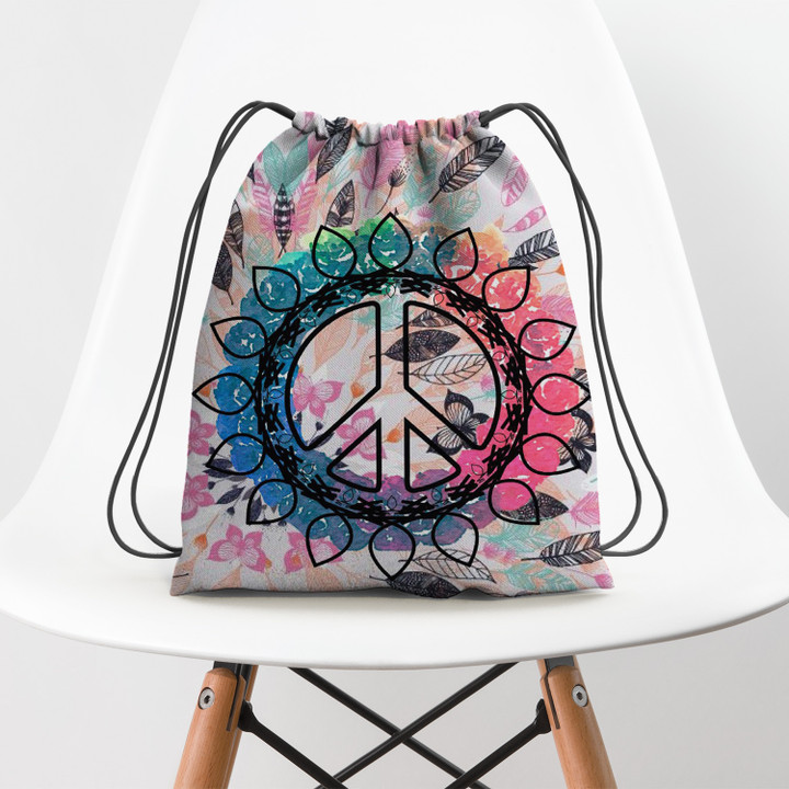 Hippie Cunningham Hippie Accessorie Drawstring Backpack