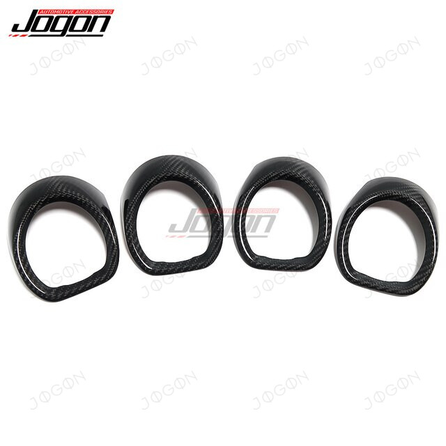 For Porsche 718 982 Boxster Cayman 2016-2023 4 Pcs Air Conditioning Vent Outlet Cover Frame Real Carbon Fiber Car Accessories DBS012