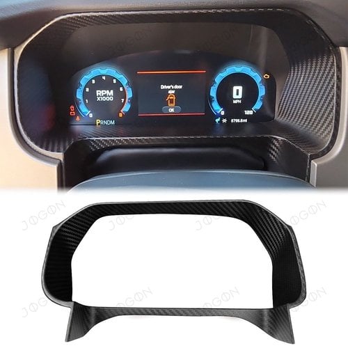 For Ford Bronco Raptor Stroppe Heritage Badlands 12" LCD Digital Instrument Cluster Bezel 2021-2026 Dry Carbon D3FT017
