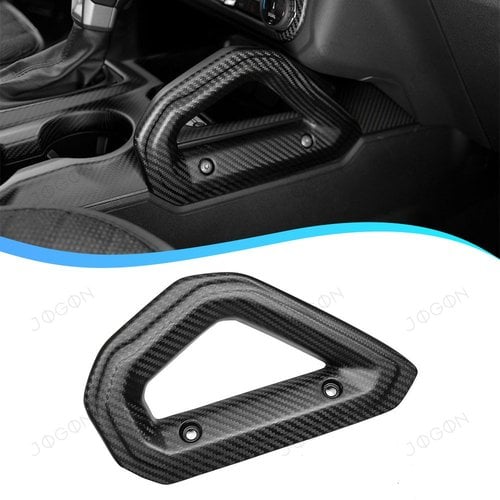 For Ford Bronco Raptor 2021-2025 Center Console Grab Handle Panel Replacement Dry Carbon Fiber D3FT022A