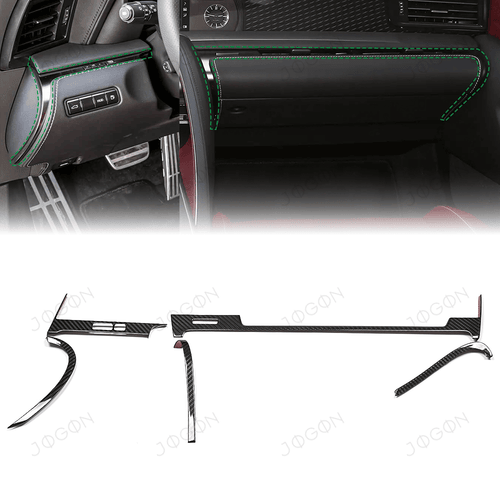 For Lexus LC500 500h 2018-2023 Dashboard Air Vent Chrome Delete Trims 5PC Real Pre-preg Carbon Fiber DALK019