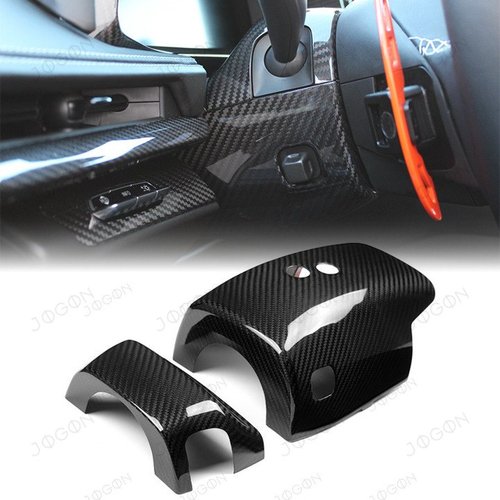 For 2020-2025 Corvette C8 Z06 E-RAY Stingray Steering Wheel Column Cover Dry Carbon Fiber DAWT017A