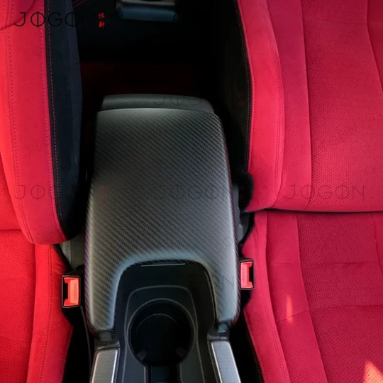 For Acura Integra Base A-Spec Type-S 2023-2026 Center Console Armrest Box Cover Panel Real Carbon Fiber DAG022