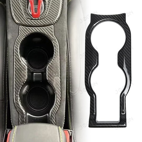 For Lotus Emira 2022-2026 Car Center Console Frame Cover Cup Holder Frame Trim Dry Carbon Fiber Interior Car Accessories DLT003 DLT005
