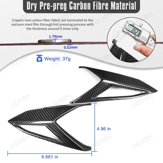 For Corvette C8 Stingray Z06 Z51 E-Ray 2020-2026 Rear Tailight Side Lamp Frame Cover Trim Dry Carbon Fiber D1WT0111A