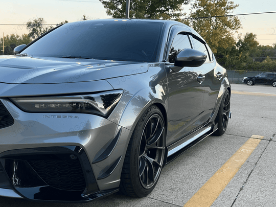For Acura Integra DE4 DE5 2023-2026 Front Side Spoiler Fins Canards 4PC Real Carbon Fiber DAG028A