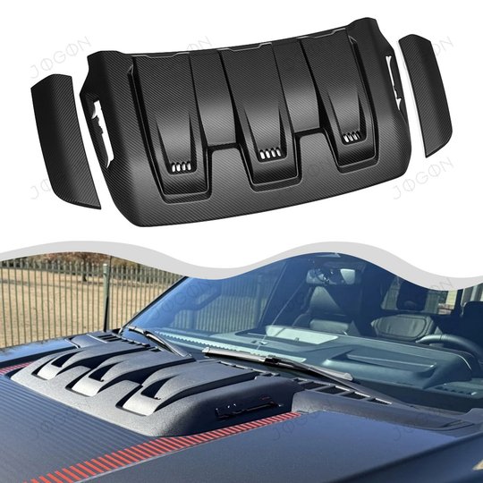 For Ford F-150 F150 Raptor R 2023-2025 Hood Scoop Air Vent Cover Dry Carbon Fiber D1FT049A