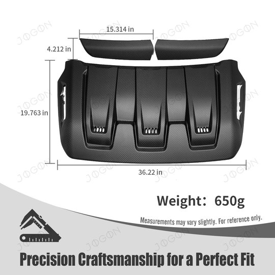 For Ford F-150 F150 Raptor R 2023-2025 Hood Scoop Air Vent Cover Dry Carbon Fiber D1FT049A