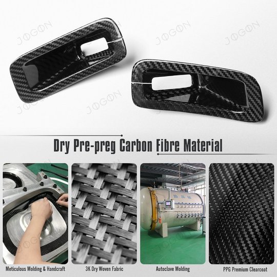 For 2020-2026 Corvette C8 Seat Belt Button Cover Real Pre-preg Carbon Fiber D1WT0146
