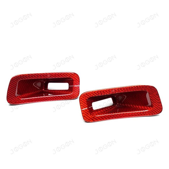 For 2020-2026 Corvette C8 Seat Belt Button Cover Real Pre-preg Carbon Fiber D1WT0146