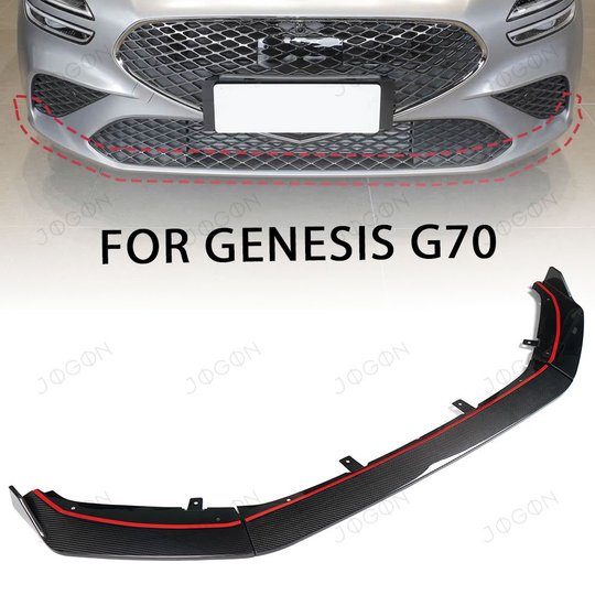 For Genesis G70 2020-2026 Front Lip Front Splitter Extension Real Carbon Fiber DAJN020A