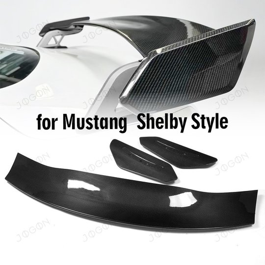 Pre-preg Carbon Fiber High Wing Rear Spoiler For Ford Mustang 2015-2026 S550 S650 D2FT040D