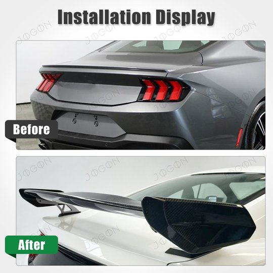 Pre-preg Carbon Fiber High Wing Rear Spoiler For Ford Mustang 2015-2026 S550 S650 D2FT040D