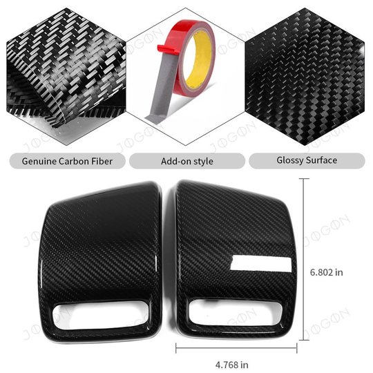 Pre-preg Carbon Fiber Tailgate Lamp Side Cover For Dodge Ram Laramie Tradesman BigHorn Rebel Longhorn Limited TRX 2019-2026 D1DQ031