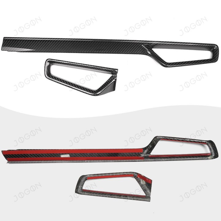 For Toyota GR Corolla Corolla Cross 2023-2026 Center Dashboard Outlets Cover Dry Carbon Fiber DAFT010A