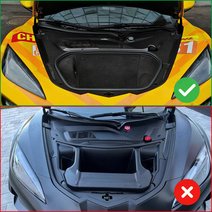 For Corvette C8 Z06 Stingray E-Ray Z51 2020-2026 Front Trunk Trims Kit Replacement Dry Carbon Fiber D1WT0109