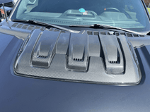 For Ford F-150 F150 Raptor R 2023-2025 Hood Scoop Air Vent Cover Dry Carbon Fiber D1FT049A