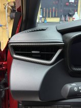 For Toyota GR Corolla Corolla Cross 2023-2026 Center Dashboard Outlets Cover Dry Carbon Fiber DAFT010A