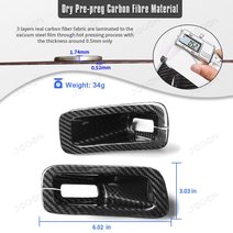 For 2020-2026 Corvette C8 Seat Belt Button Cover Real Pre-preg Carbon Fiber D1WT0146