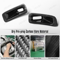 For 2020-2026 Corvette C8 Seat Belt Button Cover Real Pre-preg Carbon Fiber D1WT0146
