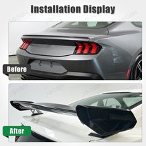 Pre-preg Carbon Fiber High Wing Rear Spoiler For Ford Mustang 2015-2026 S550 S650 D2FT040D