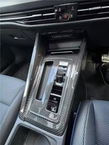 For RHD VW Golf 8 MK8 R-line GTI GTD GTE 2021-2026 Center Console Gear Shift Panel Real Pre-preg Carbon Fiber DDZ013
