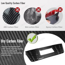 For Corvette C8 Z06 2023-2026 Rear License Plate Backing Cover Pre-preg Carbon Fiber D1WT0150A