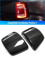 Pre-preg Carbon Fiber Tailgate Lamp Side Cover For Dodge Ram Laramie Tradesman BigHorn Rebel Longhorn Limited TRX 2019-2026 D1DQ031