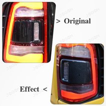 Pre-preg Carbon Fiber Tailgate Lamp Side Cover For Dodge Ram Laramie Tradesman BigHorn Rebel Longhorn Limited TRX 2019-2026 D1DQ031