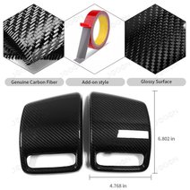 Pre-preg Carbon Fiber Tailgate Lamp Side Cover For Dodge Ram Laramie Tradesman BigHorn Rebel Longhorn Limited TRX 2019-2026 D1DQ031