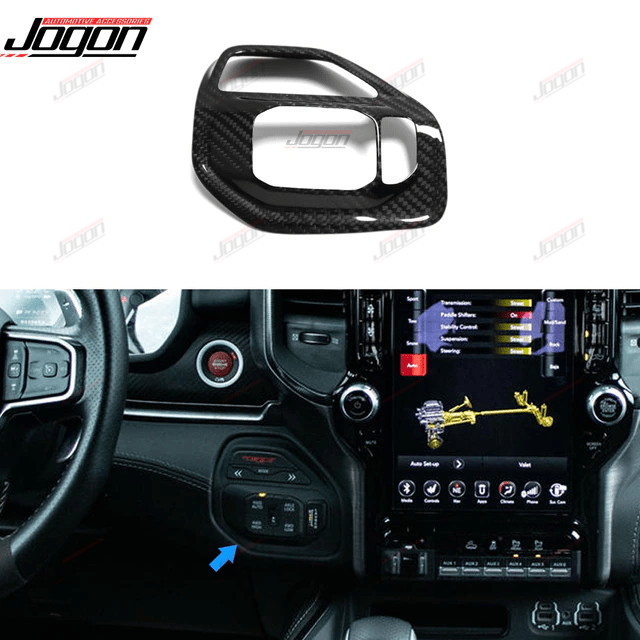 For Dodge Ram 1500 2019 2023 Dry Carbon Fiber Interior Ers Steering Jogon