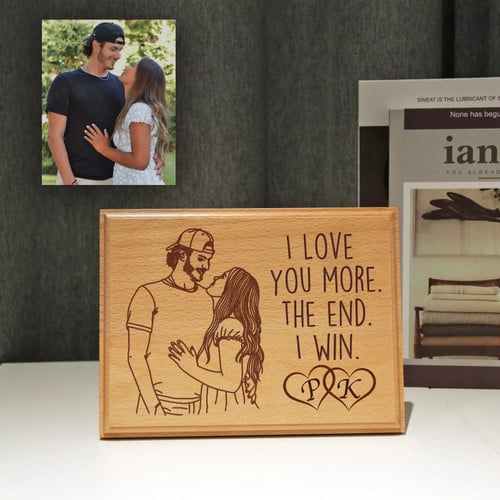Romantic Personalized Wood Plaque