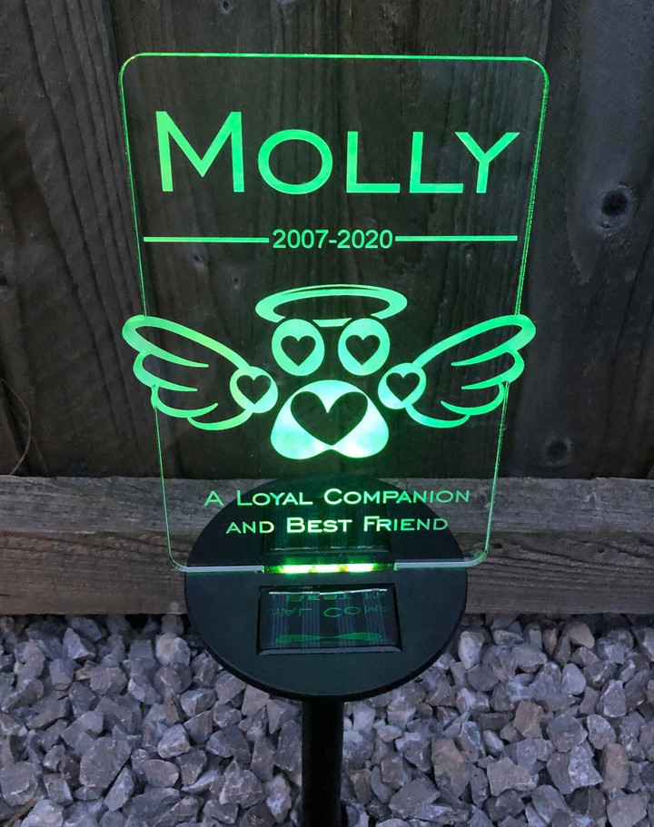 Pet Memorial For Garden- Garden Solar Lights