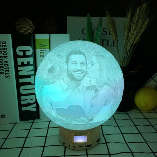 3D Bluetooth Speaker Moon Lamp