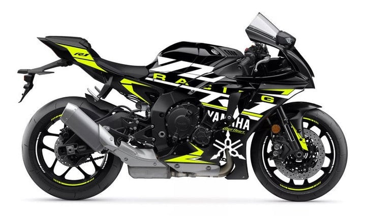 Full Graphic Vinyl Decals for Yamaha R1 2020-2021 Graphic kit “YZF Racing” Body And Rims