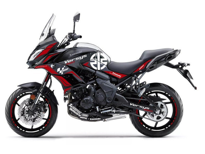Full Graphic Vinyl Decals for Kawasaki Versys 650 2015-2020 Graphic kit "River" Body And Rims