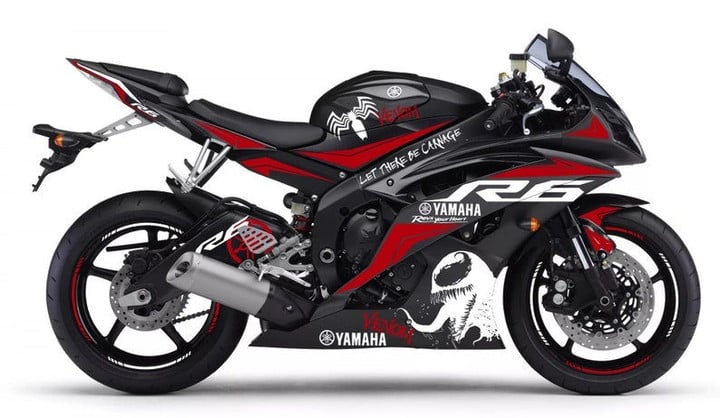 Full Graphic Vinyl Decals for Yamaha R6 2008-2016 Graphic kit "Venom" Body And Rims