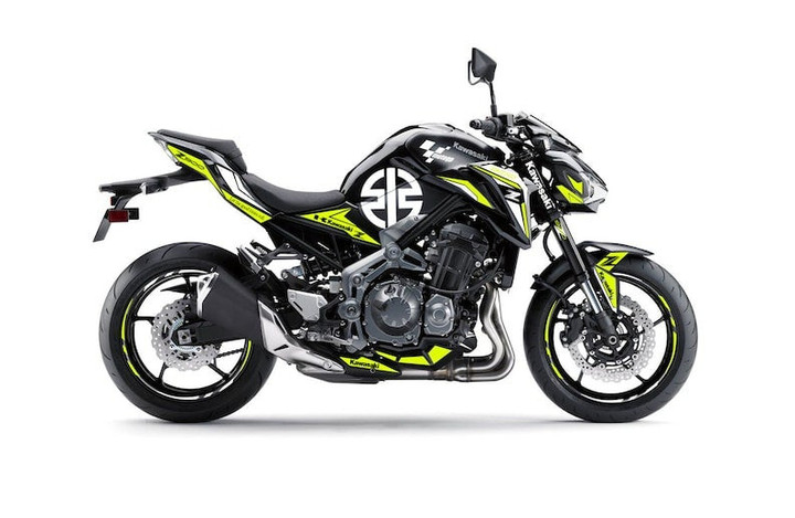 Full Graphic Vinyl Decals for  Z900 2017-2019  Graphic kit “River” Body And Rims