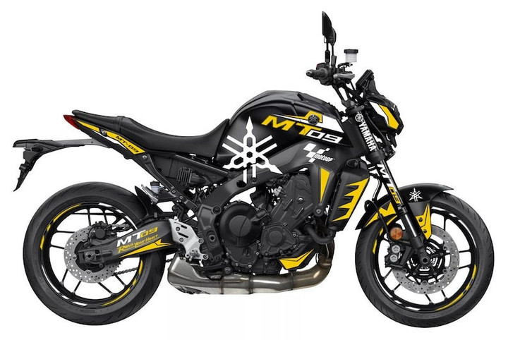Full Graphic Vinyl Decals for Yamaha MT-09 2021 Graphic kit "MT" Body And Rims