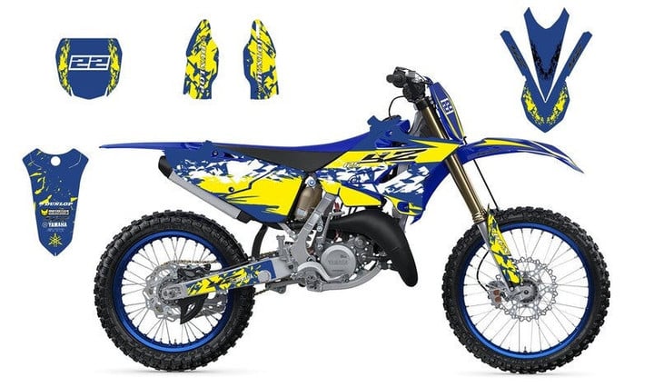 Full Graphic Vinyl Decals for Yamaha YZ 125 / 250 Graphic kit “Militery”