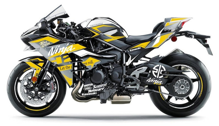 Kawasaki Ninja H2 2015-2021 Decals Graphics Kit " Slick"