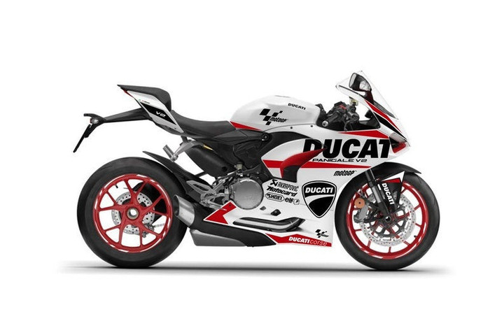 Full Graphic Vinyl Decals for Ducati Panigale V2  Graphic kit “Corse” Body And Rims