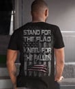 Stand for the American flag kneel for the fallen unisex t shirt black size XS-6XL high quality