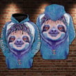 Love sloths unisex hoodie 3D size S-5XL high quality