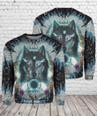 Wolf native tattoos dreamcatcher 3D full print classic sweater unisex size S-5Xl