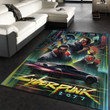 Cyberpunk 2077 Futuristic Gaming II Area Rug Living Room Rug Home Decor Floor Decor 