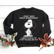 I don't need anger management I need people to stop pissing me off a snoopy T Shirt Hoodie Sweater  size S-5XL